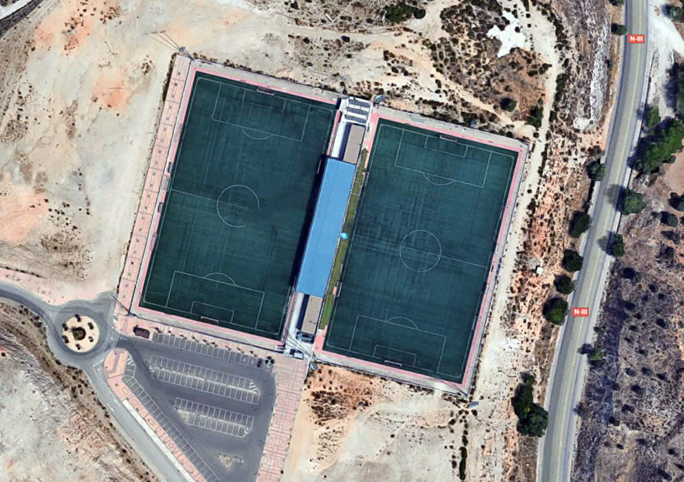 Construction of “Football city” at Arganda del Rey